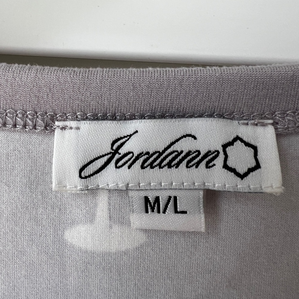 Jordann Jammies Women's Pajama Top M L Gray Red Wine Soft Pj Print Sleepwear - Picture 6 of 8